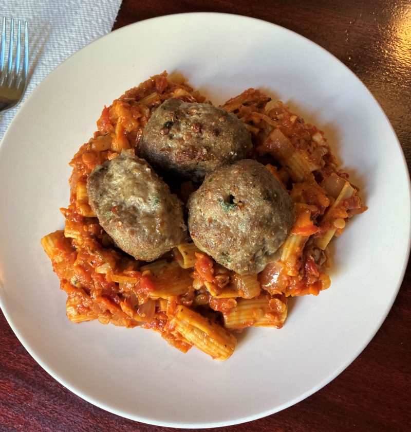 dairy-free spaghetti and meatballs